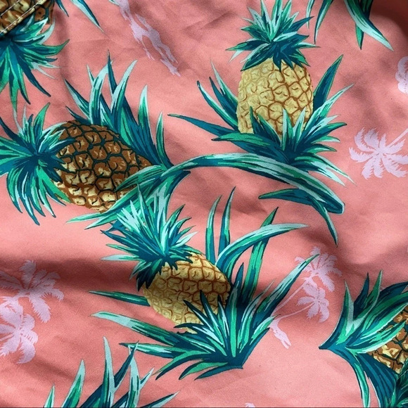 Old Navy Pineapple print Hawaiian swim shorts L - Picture 3 of 9